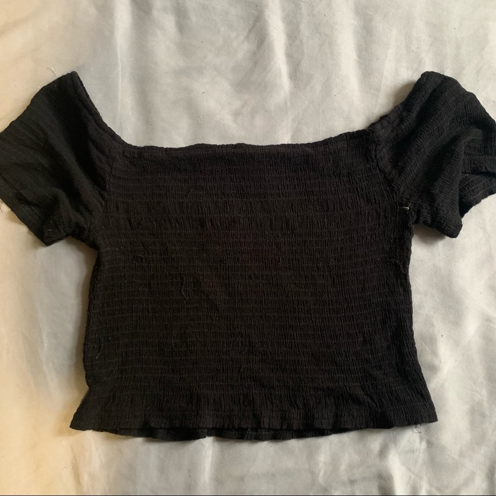 Black crop top